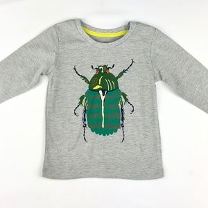 Beetle Print Long Sleeve Shirt
